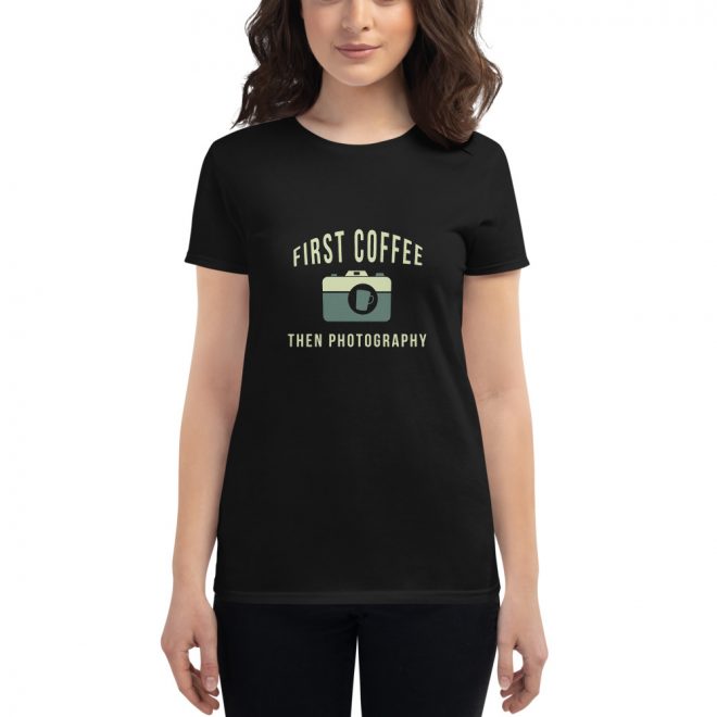 First Coffee Then Photography Girls T-Shirt
