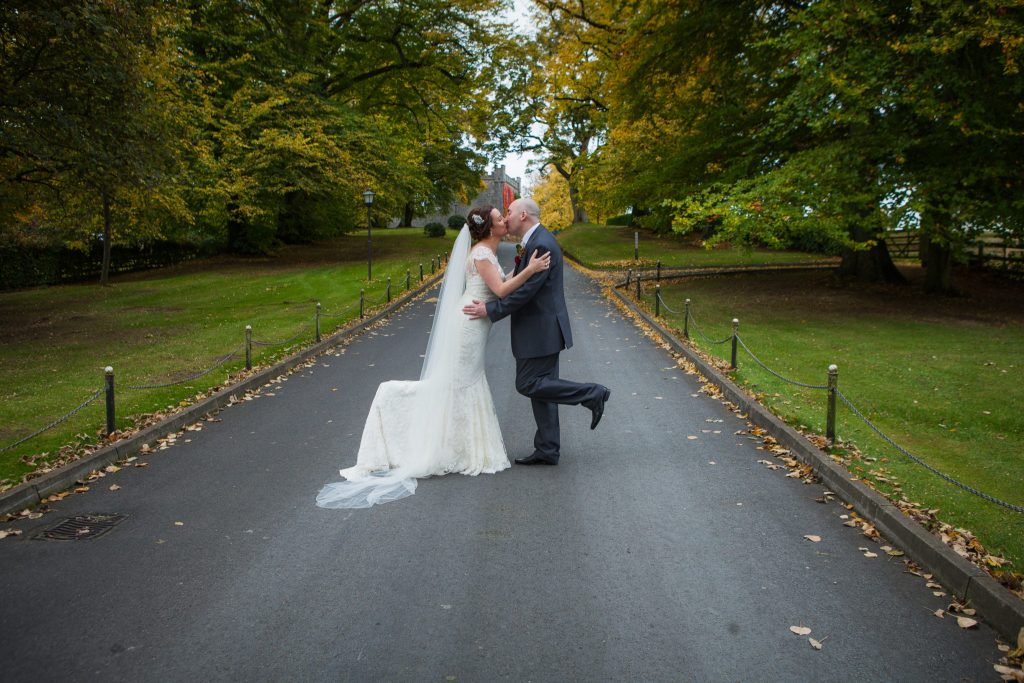 A lovely couple on a wedding day