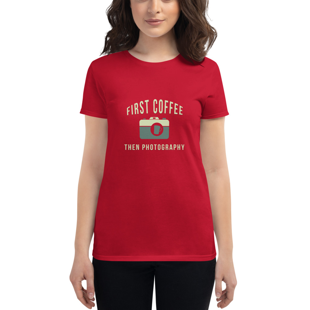 First Coffee Then Photography Girls T-Shirt