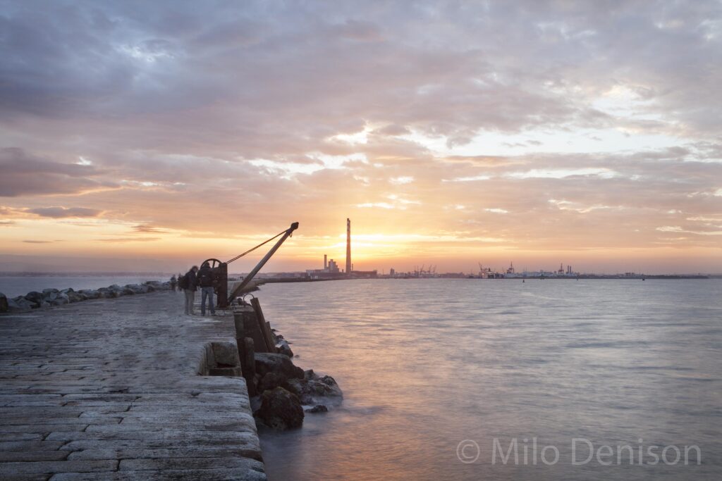 Dublin skyline at Poolbeg